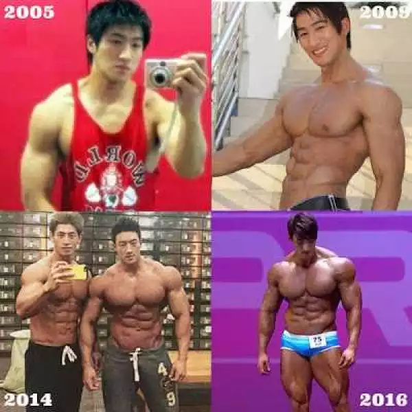 See How A Man Transformed Into This Incredible Size Within 11 Years. Photos